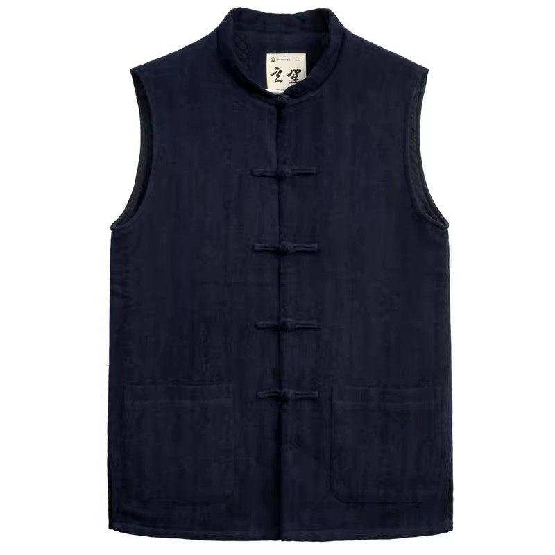 冬季唐装男棉衣马甲无袖宽松保暖男中式外套加厚外穿立领男士坎肩,男装,唐装,淘宝优惠券,粉丝福利购,淘宝优惠卷