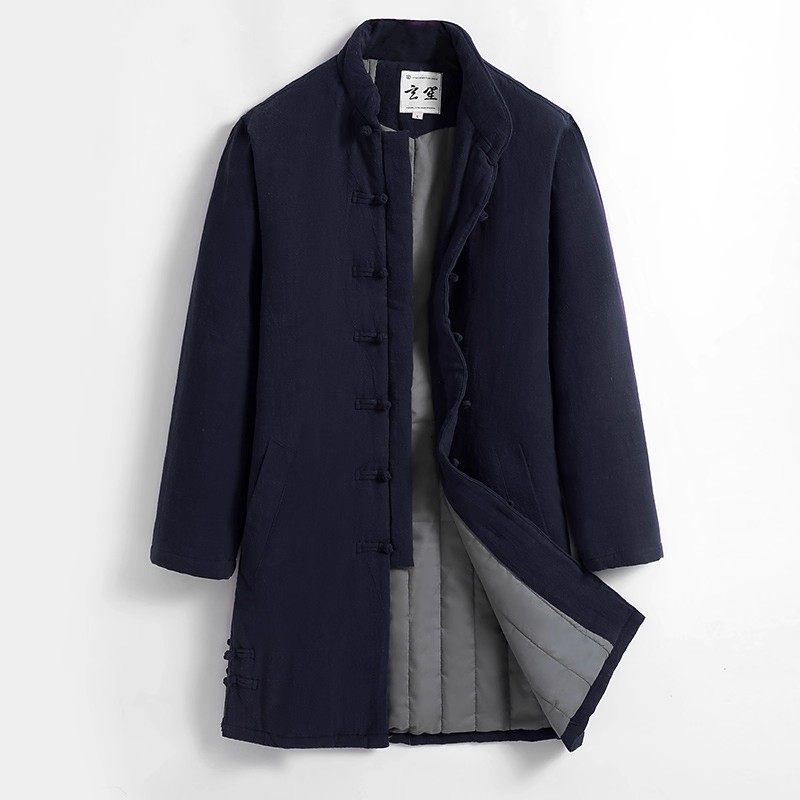 玄笙唐装中国风中长款棉衣男棉服复古加厚宽松冬季外套中式棉袄,男装,唐装,淘宝优惠券,粉丝福利购,淘宝优惠卷