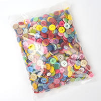 Children's colorful resin button painting diy handmade material package, kindergarten decoration small twist button, button flower thumbnail 4