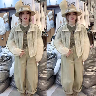 翻领蕾丝防晒外套女2026春季新款休闲时尚韩版洋气百搭上衣外衣潮