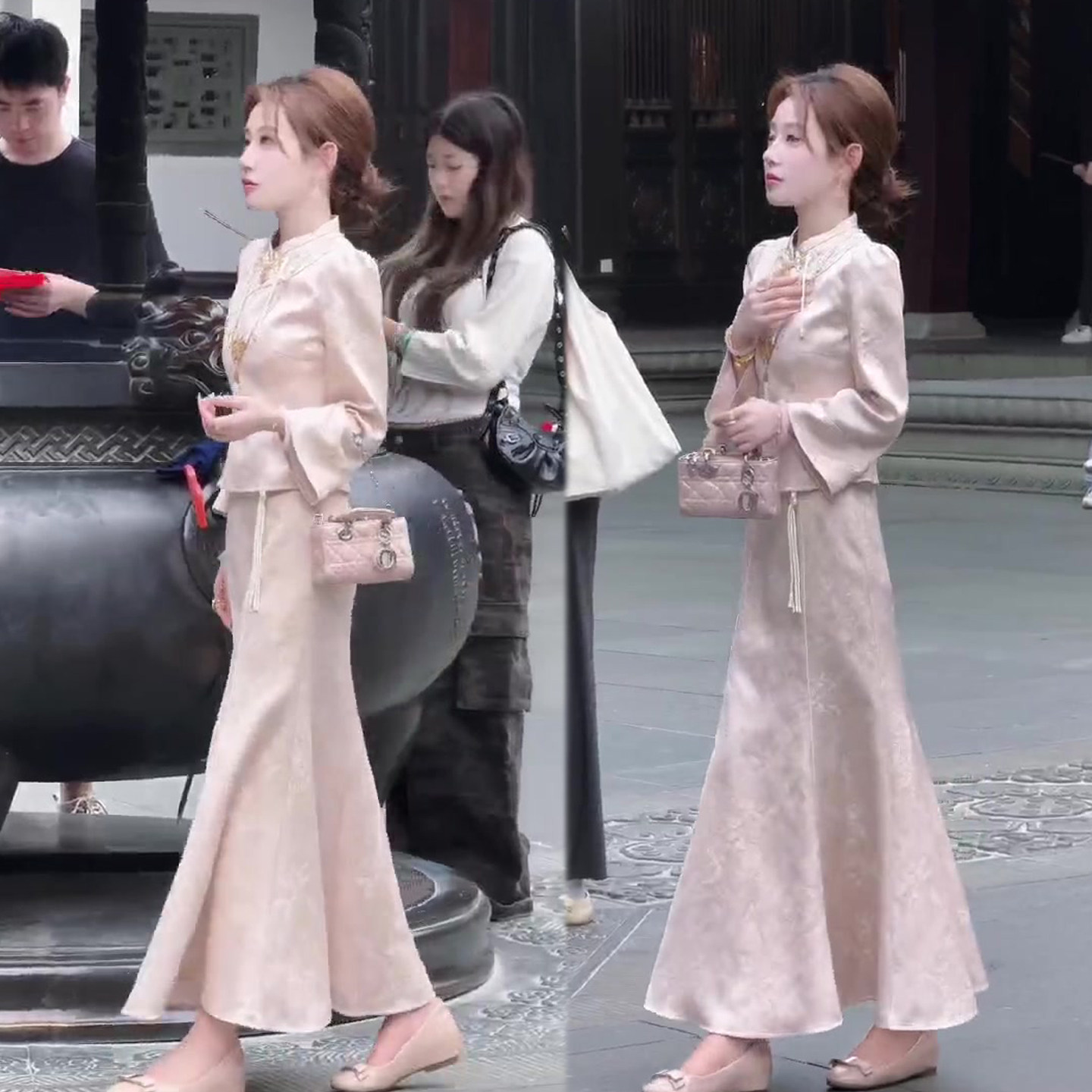 甜美国风时尚套装裙2026秋季新款流苏短上衣+高腰半身裙两件套潮