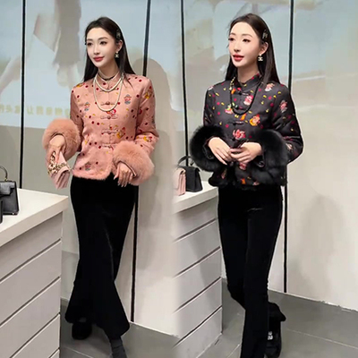 新中式国风复古盘扣棉服