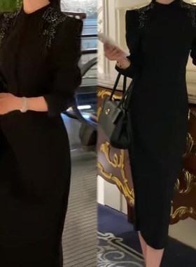 轻奢女神范气质连衣裙女