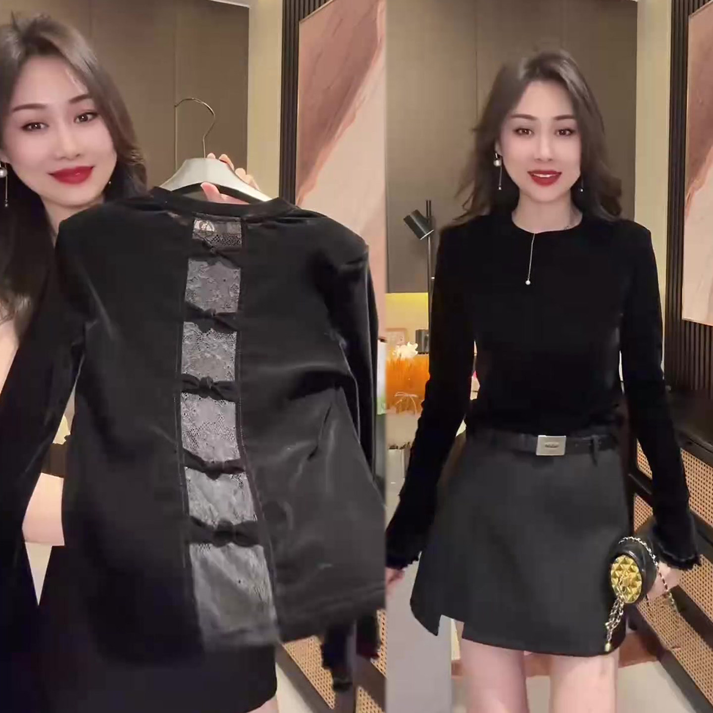 蕾丝拼接蝴蝶结打底衫女2026春季新款丝绒木耳边袖喇叭袖上衣小衫,女装/女士精品,T恤,淘宝优惠券,粉丝福利购,淘宝优惠卷