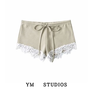 【包邮】澳洲设计师辣妹蕾丝花边拼接短裤超短显腿长小个子热裤女