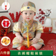 喜庆百天服装 新款 宝宝一周岁宴衣服婴儿抓周礼服套装 男童唐装 夏季