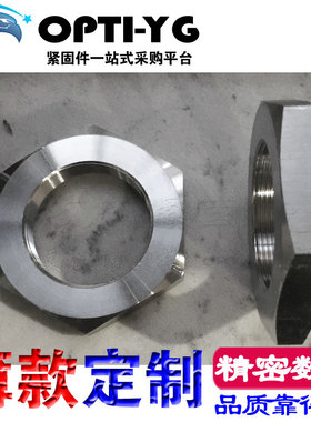 316L不锈钢304 细牙薄螺母 六角反牙螺帽 M24*1.5*2 M24*3 DIN936