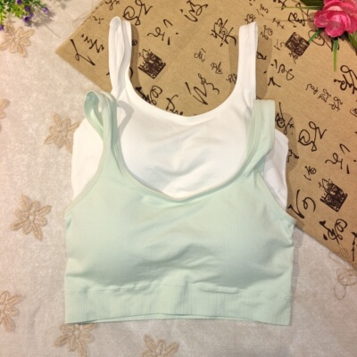 都市丽人美背无缝固定杯背心文胸