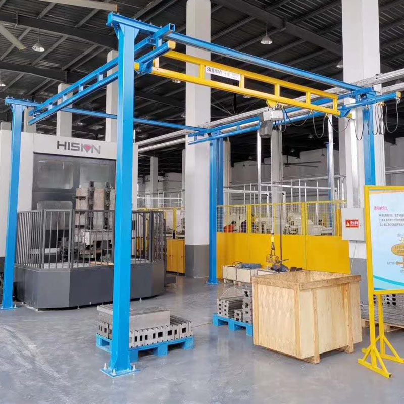 刚性轨道行车 立柱式悬挂KBK柔性轨道 2t自立式单梁轻轨吊 全电动