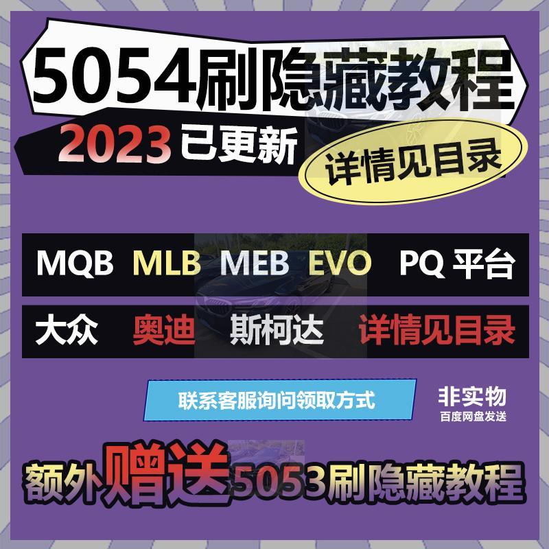 大众奥迪5053 5054刷隐藏 改装教程ODIS工程师改装升级MQB平台MEB
