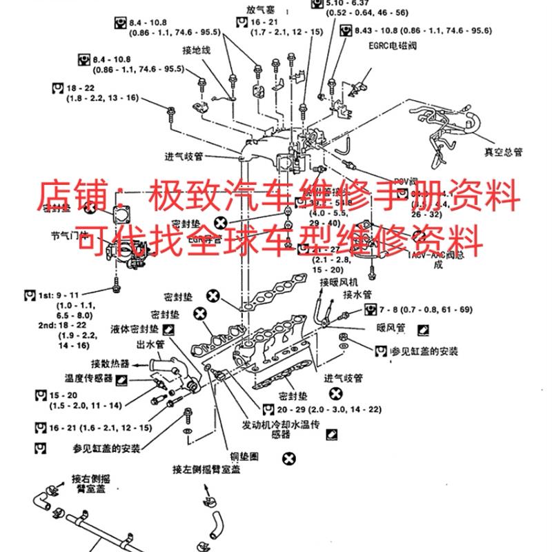 2003年东风日产帕拉丁维修手册电路图拆装保养资料发动机正时线路