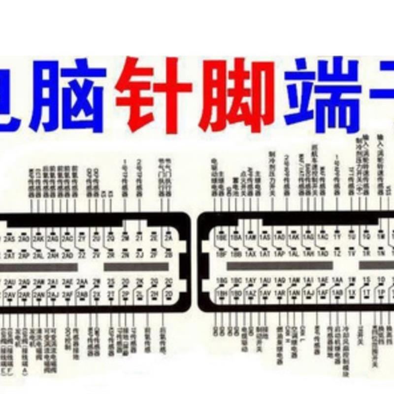 汽车电脑板端子定义电压维修手册发动机ECU针脚资料大全电路图