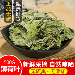 薄荷叶 新鲜薄荷茶 干薄荷叶茶薄荷花茶清凉茶 包邮 500克 包邮