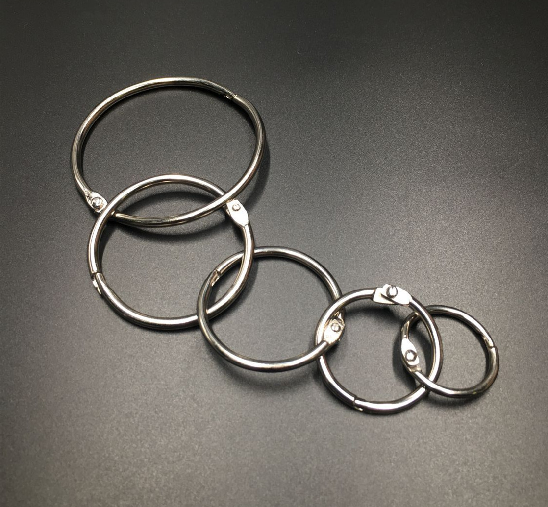 开口圈装订铁圈铁环相册书圈台挂历DIY活页圈书环卡圈扣环开口环