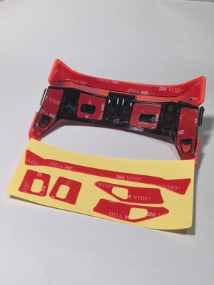 SHOEIx15头顶大风道胶，大风道3m胶 SHOEI x15配件胶头盔配件胶