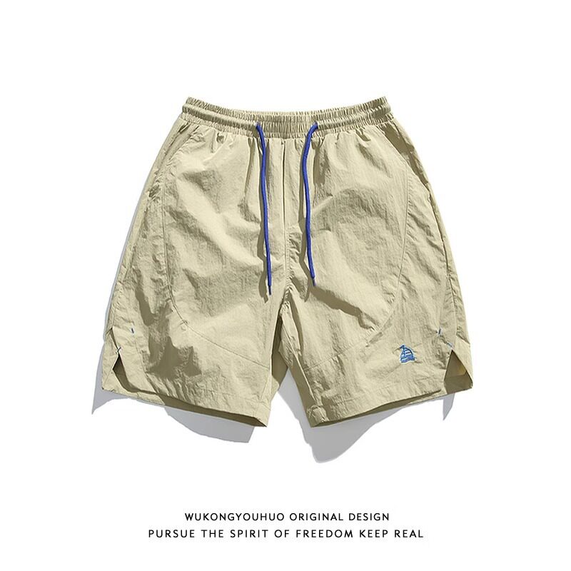 日系复古户外速干休闲短裤夏季男女款休闲运动潮牌防水五分工装裤