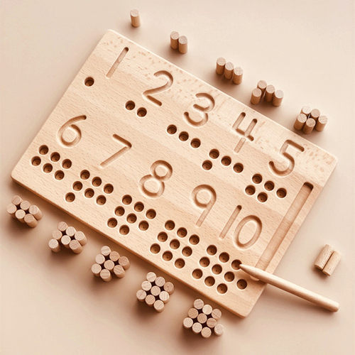 幼儿园宝宝教具 数字字母描写板练习早教益智345岁儿童数数棒玩具