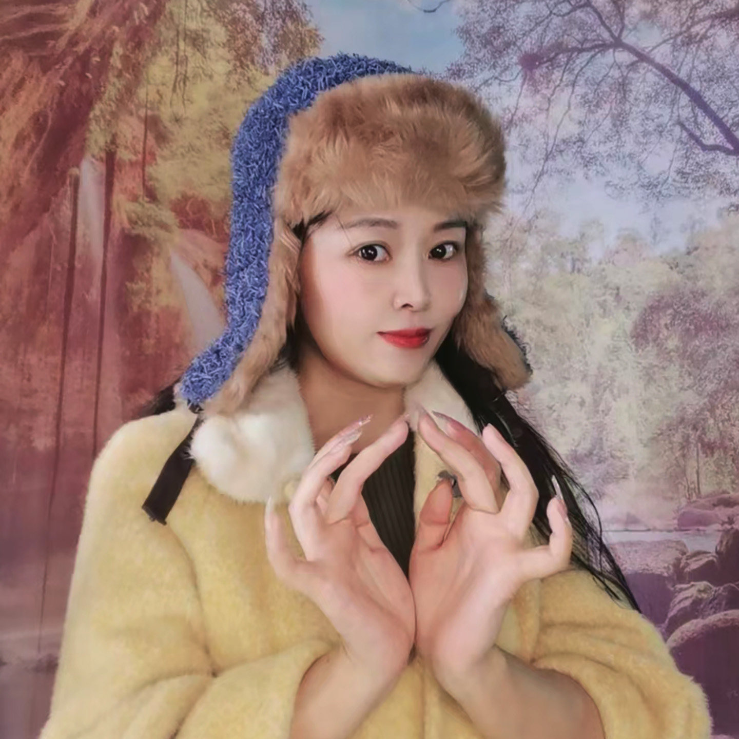 秋冬雷锋帽加绒保暖加厚韩版可爱护耳帽户外时尚两种戴法女帽