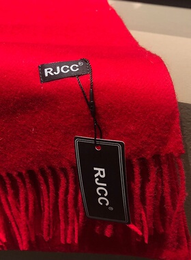 RJCC围巾工厂新品女士全羊毛围巾秋冬保暖羊羔毛年会刺绣礼品围巾