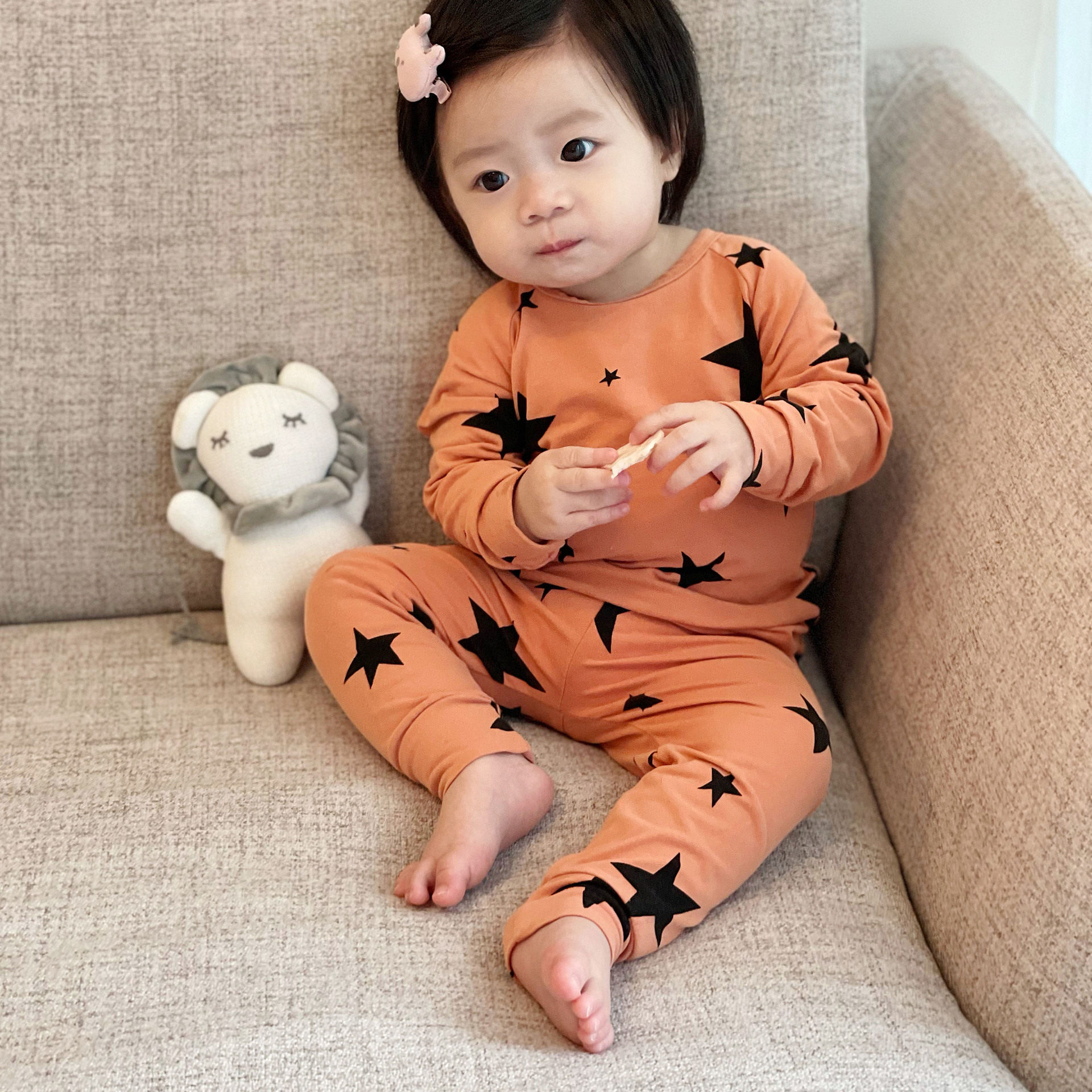 2021秋季婴儿服 女宝宝纯棉打底上衣长袖T恤男幼童长裤家居服套装