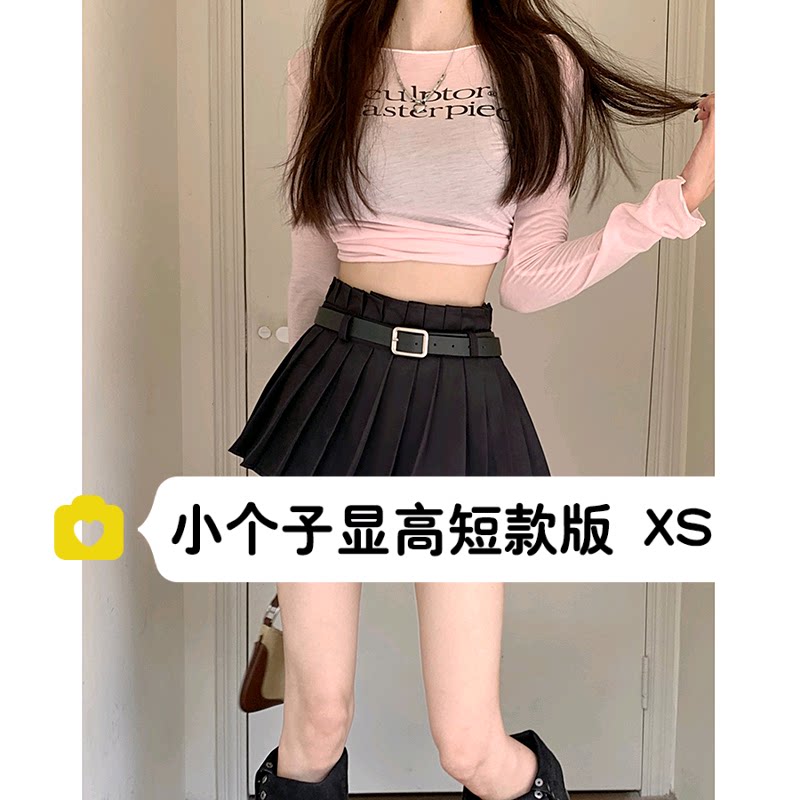 小矮个子辣妹百褶超短裙XXS
