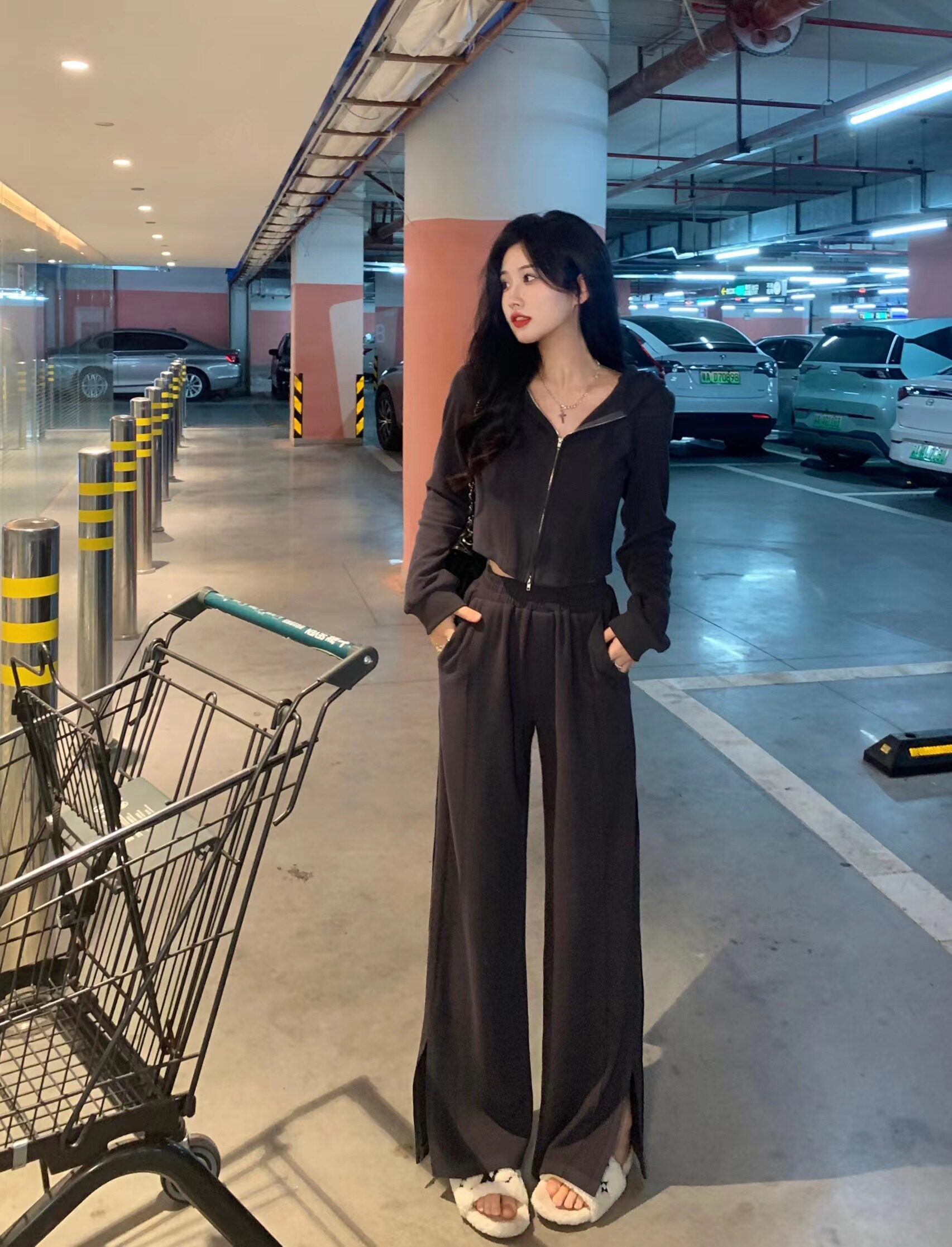 小个子秋冬显高套装女xs