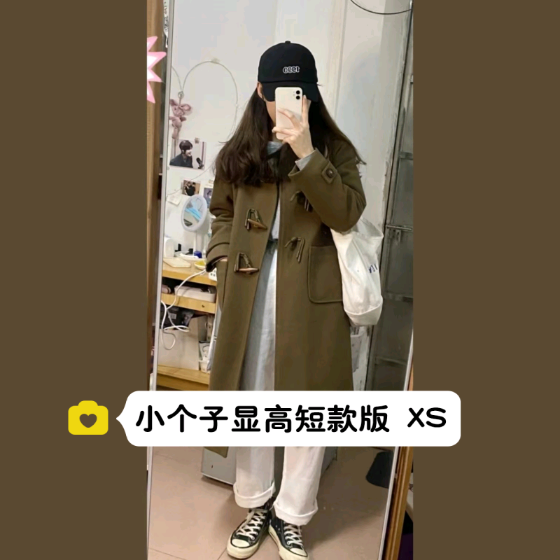 小个子毛呢外套大衣女xxs