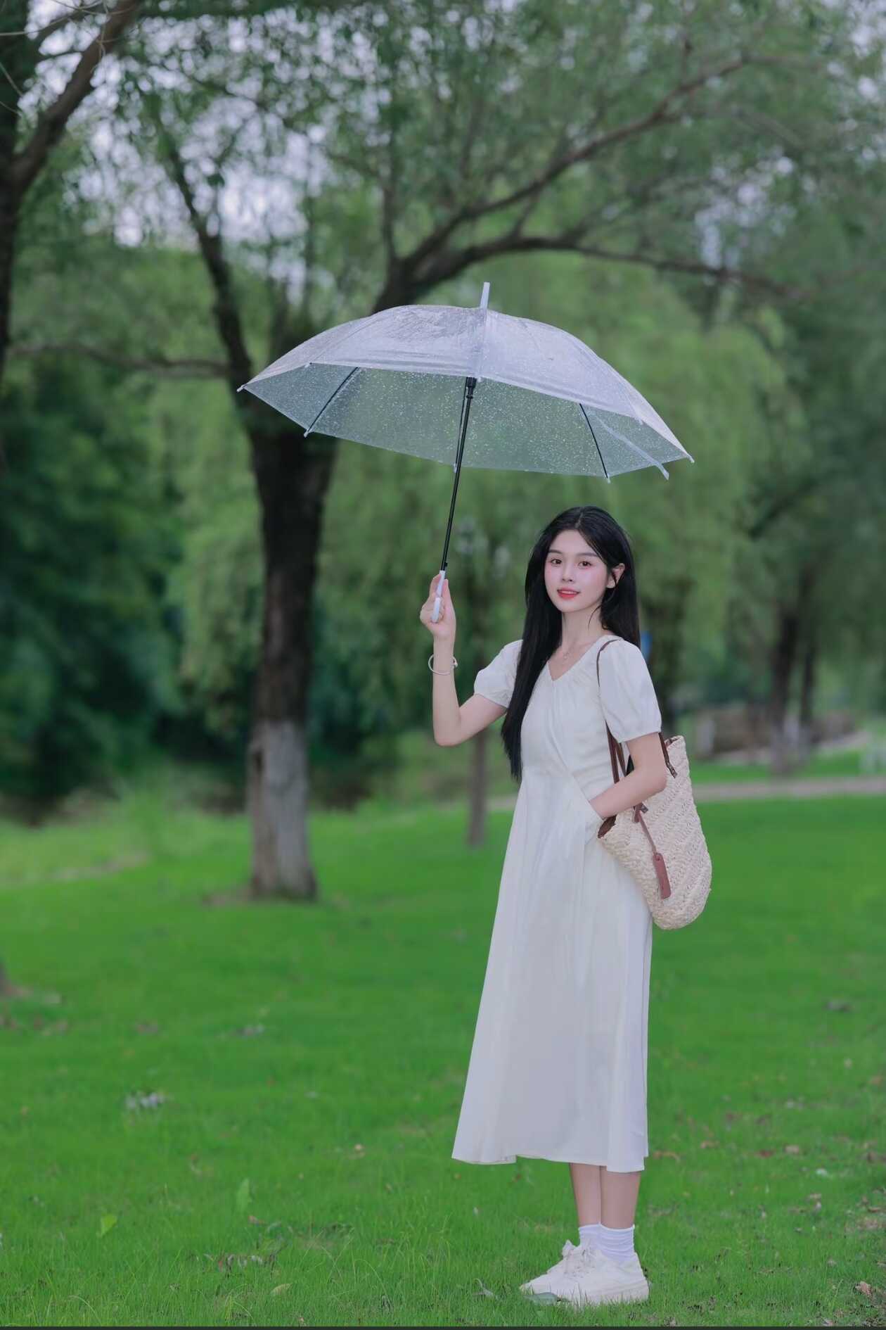 梨形身材遮肉泡泡袖长裙新款xs码