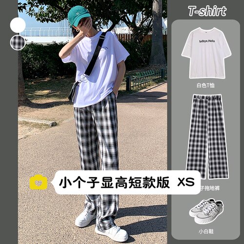 高腰显瘦直筒裤小个子直筒裤