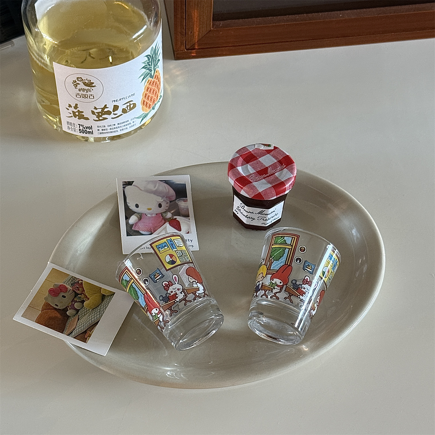 HelloKitty少女心白酒杯玻璃杯子
