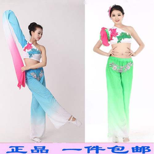 儿童古典舞演出服女童茉莉花秧歌舞新款少儿民族扇子伞舞蹈服飘逸