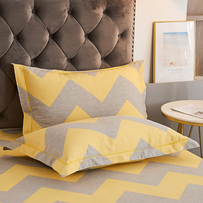 全棉加厚磨毛枕套一对装