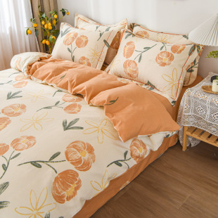 定做229x230全棉磨毛四件套248x248加厚纯棉床单被套220x240x250