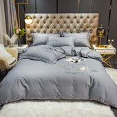 定做纯色全棉磨毛床单床笠四件套248x248被罩229x230x250x220x240