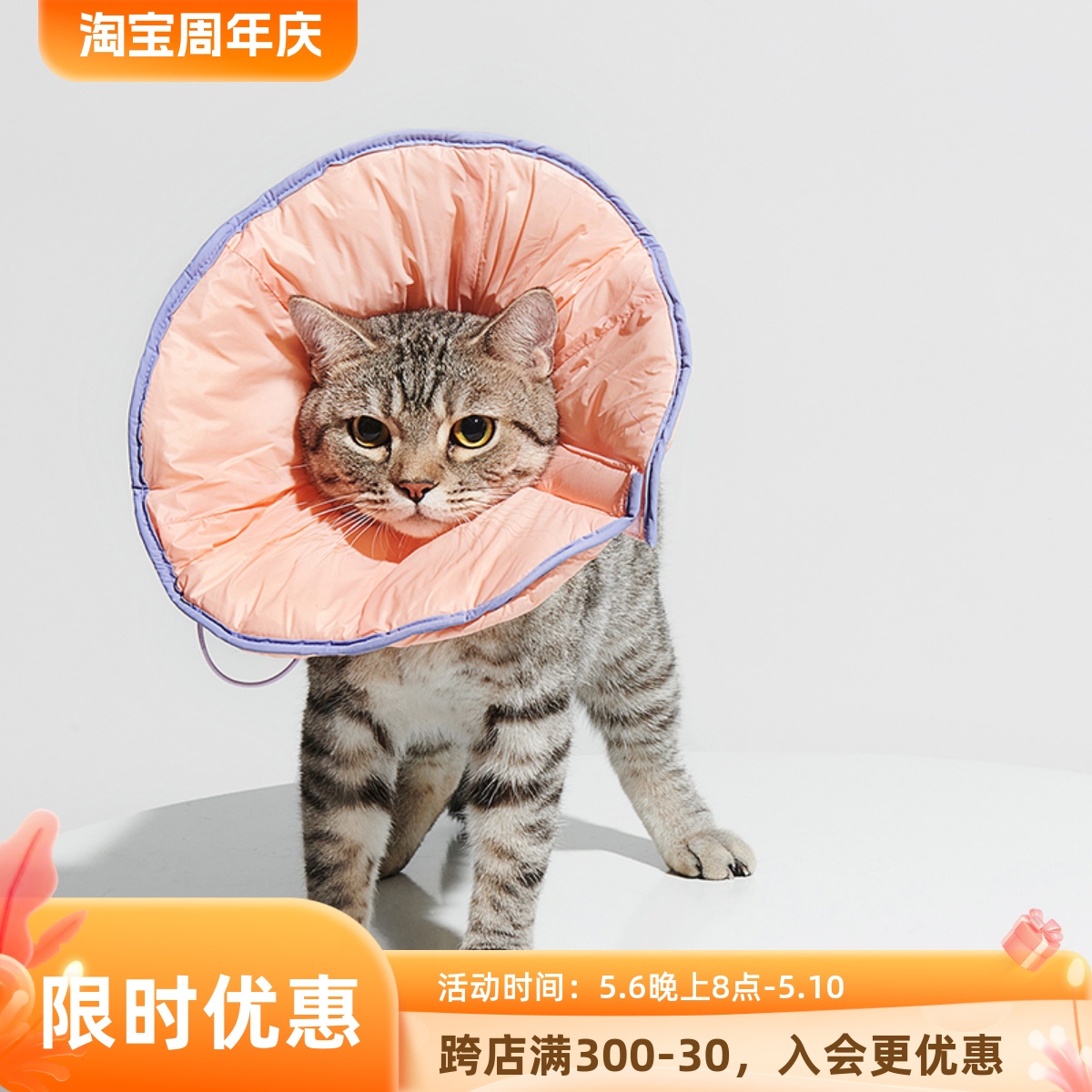 purrre伊丽莎白圈猫狗通用可防水