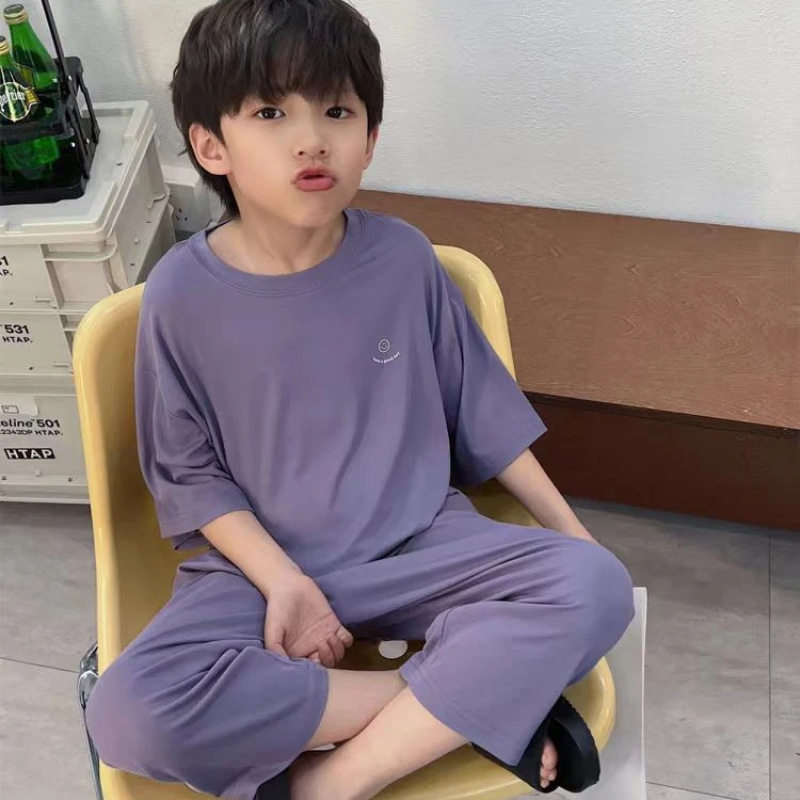 儿童夏季莫代尔家居服中