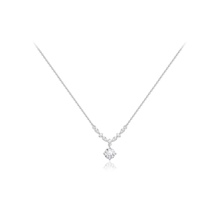 KUMET星月系列纯银999吊坠高级轻奢气质通勤锁骨链好运足银项链女