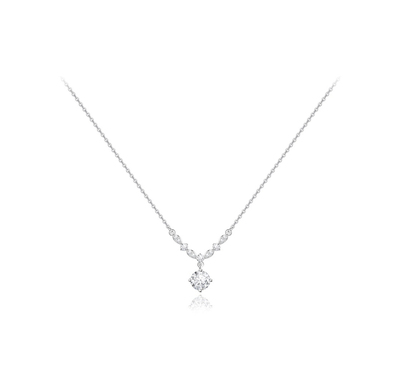 KUMET星月系列纯银999吊坠高级轻奢气质通勤锁骨链好运足银项链女