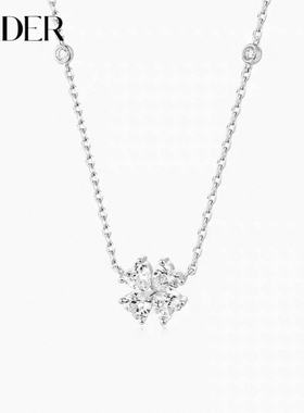 卡蒂罗幸运爱心四叶草项链女款925银轻奢小众设计高级锁骨链礼物