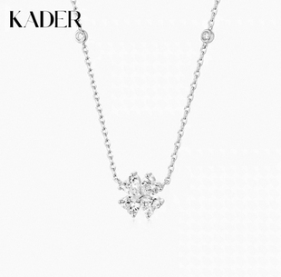 卡蒂罗幸运爱心四叶草项链女款925银轻奢小众设计高级锁骨链礼物