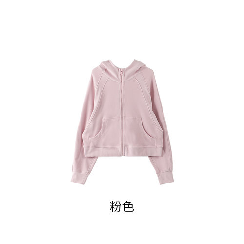 【钱老板粉丝专享】女式倍暖暖氧绒拉链连帽休闲上衣C0242