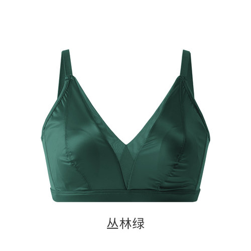【梅子YOLO】法式绸缎桑蚕丝养肤文胸W0476