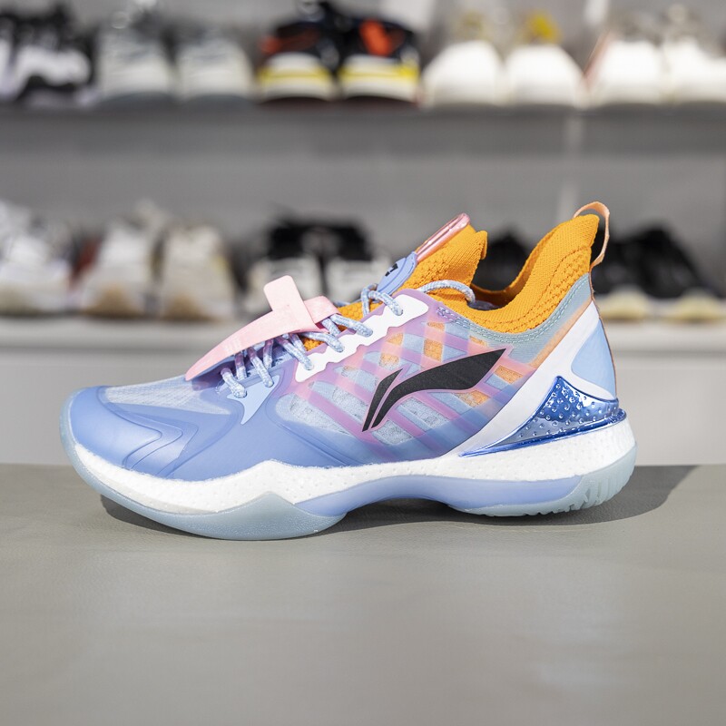 李宁羽毛球鞋战戟Ⅱ女款正品专业比赛鞋减震透气运动鞋AYAQ014