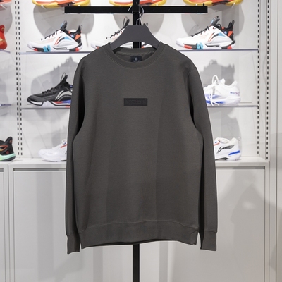 李宁男子圆领套头卫衣