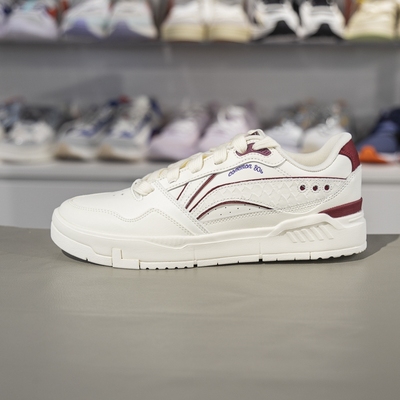 李宁板鞋2025春季新款COMMON 80s男子舒适软弹经典休闲鞋AGCV023