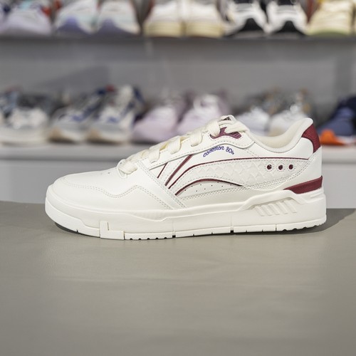 李宁板鞋2025春季新款COMMON 80s男子舒适软弹经典休闲鞋AGCV023