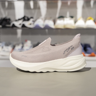 一脚蹬运动鞋 女子2025春季 AGLV018 KNIT潮流休闲鞋 李宁SOFT