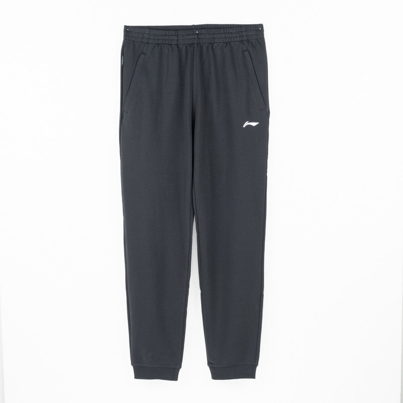 李宁卫裤2023春款男子宽松舒适透气休闲针织束脚运动裤YKLT225