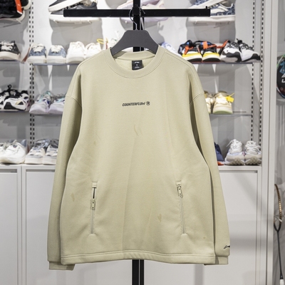 李宁男子圆领加绒保暖卫衣