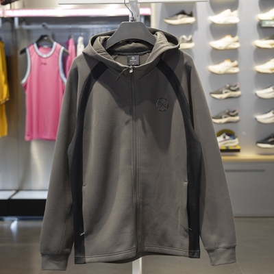 李宁男子连帽开衫卫衣